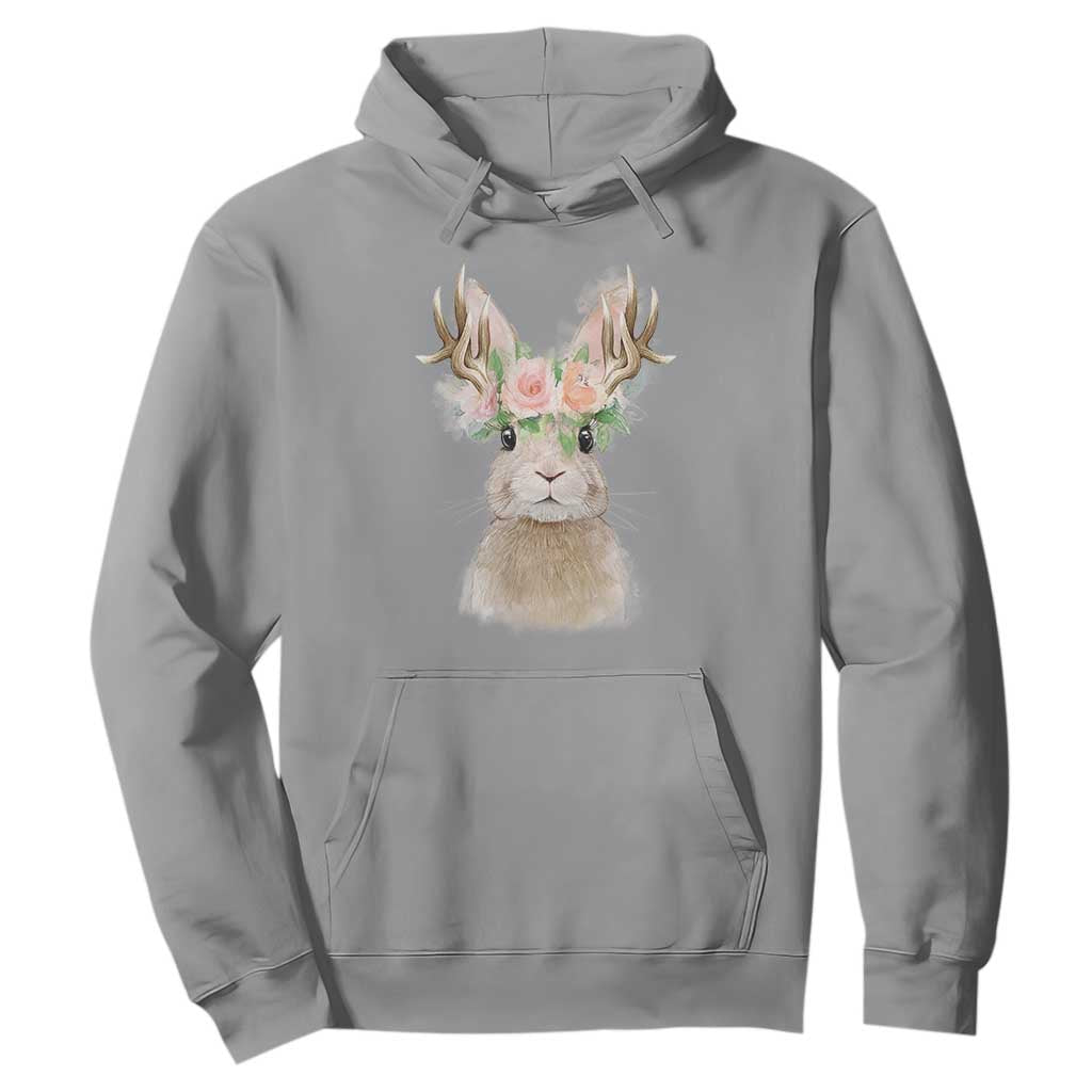 Ostara Pagan Eostre Easter Day Hoodie Rabbit Wolpertinger Spring Equinox Festival TS11 Sport Gray Print Your Wear