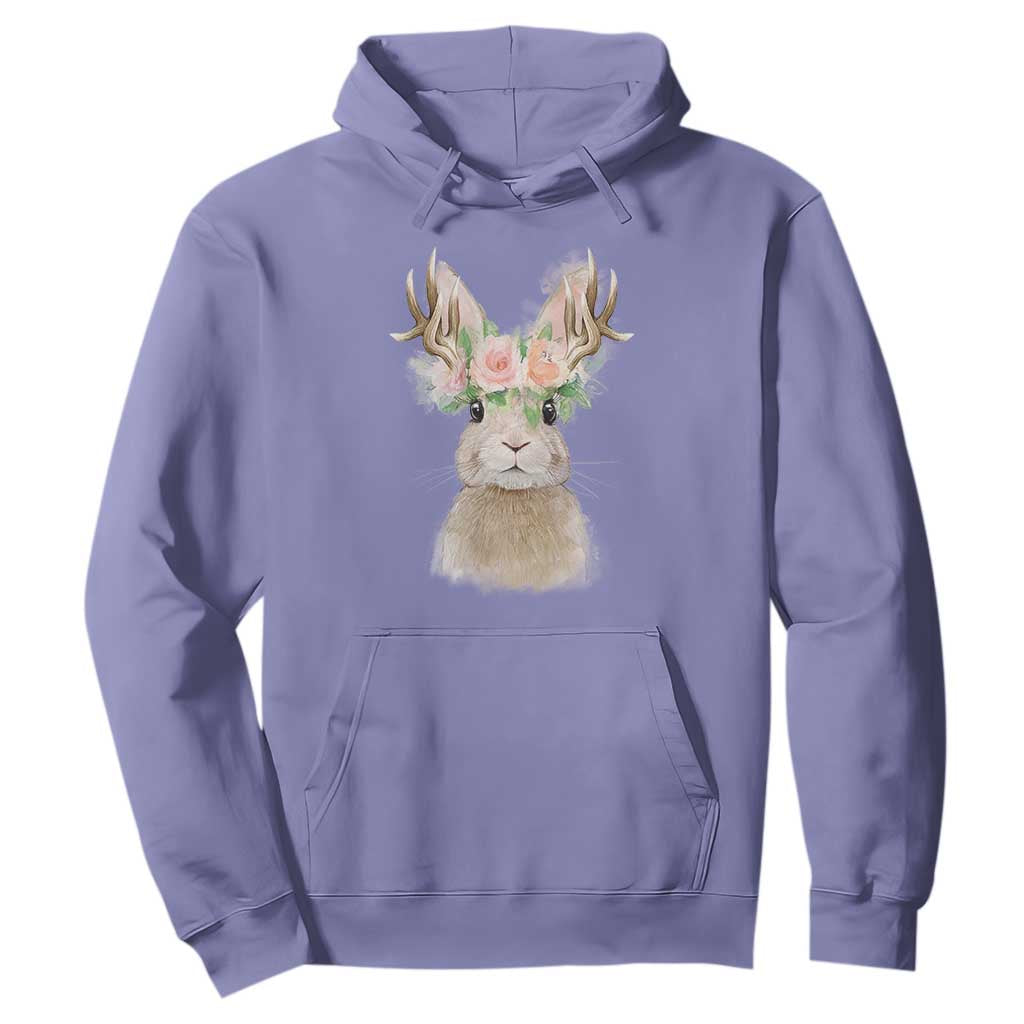 Ostara Pagan Eostre Easter Day Hoodie Rabbit Wolpertinger Spring Equinox Festival TS11 Violet Print Your Wear