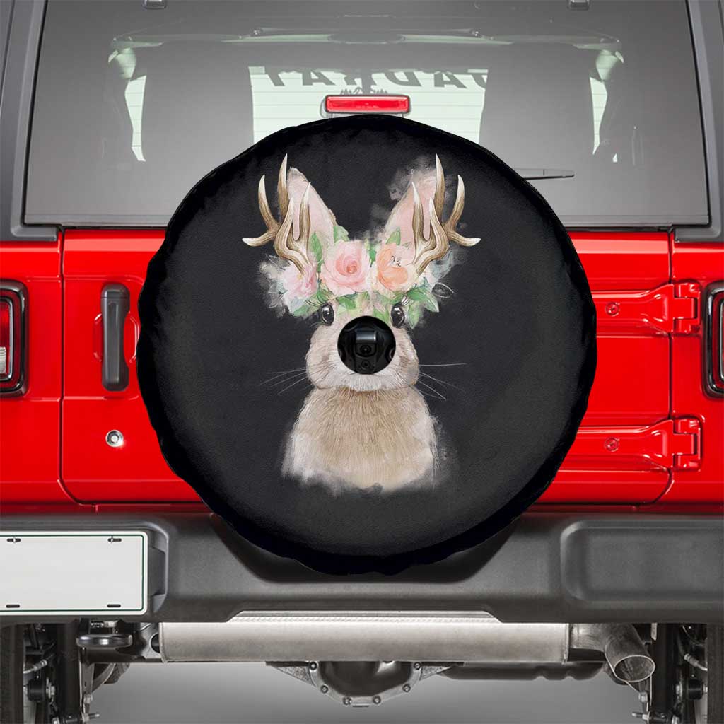 Ostara Pagan Eostre Easter Day Spare Tire Cover Rabbit Wolpertinger Spring Equinox Festival TS11 Black Print Your Wear