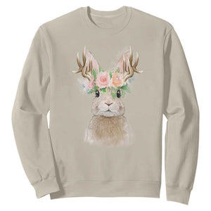 Ostara Pagan Eostre Easter Day Sweatshirt Rabbit Wolpertinger Spring Equinox Festival TS11 Sand Print Your Wear