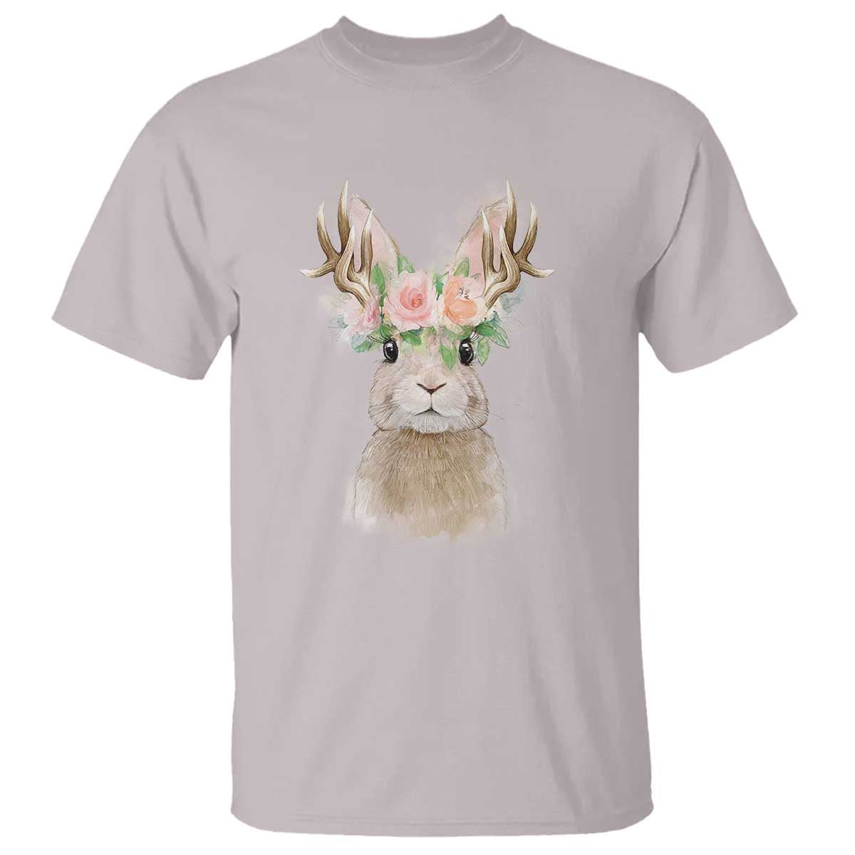Ostara Pagan Eostre Easter Day T Shirt Rabbit Wolpertinger Spring Equinox Festival TS11 Ice Gray Print Your Wear