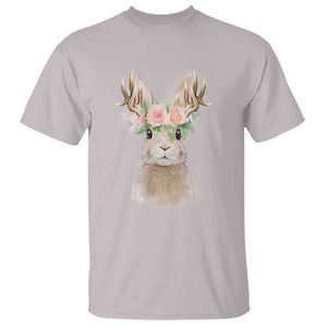Ostara Pagan Eostre Easter Day T Shirt Rabbit Wolpertinger Spring Equinox Festival TS11 Ice Gray Print Your Wear