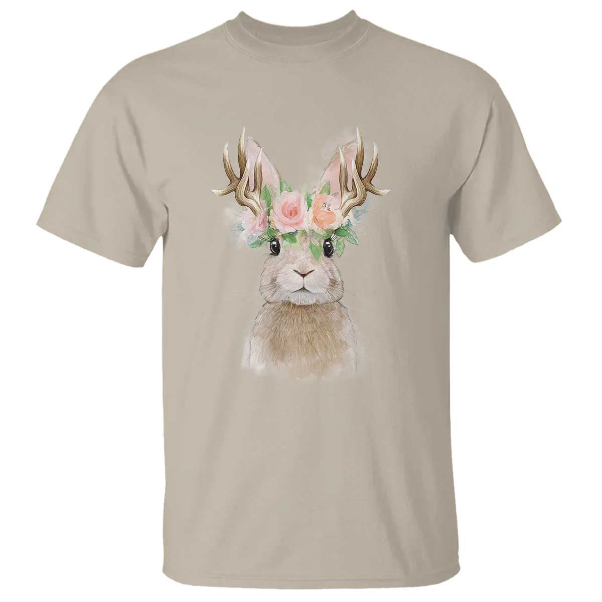 Ostara Pagan Eostre Easter Day T Shirt Rabbit Wolpertinger Spring Equinox Festival TS11 Sand Print Your Wear