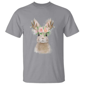 Ostara Pagan Eostre Easter Day T Shirt Rabbit Wolpertinger Spring Equinox Festival TS11 Sport Gray Print Your Wear