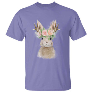 Ostara Pagan Eostre Easter Day T Shirt Rabbit Wolpertinger Spring Equinox Festival TS11 Violet Print Your Wear