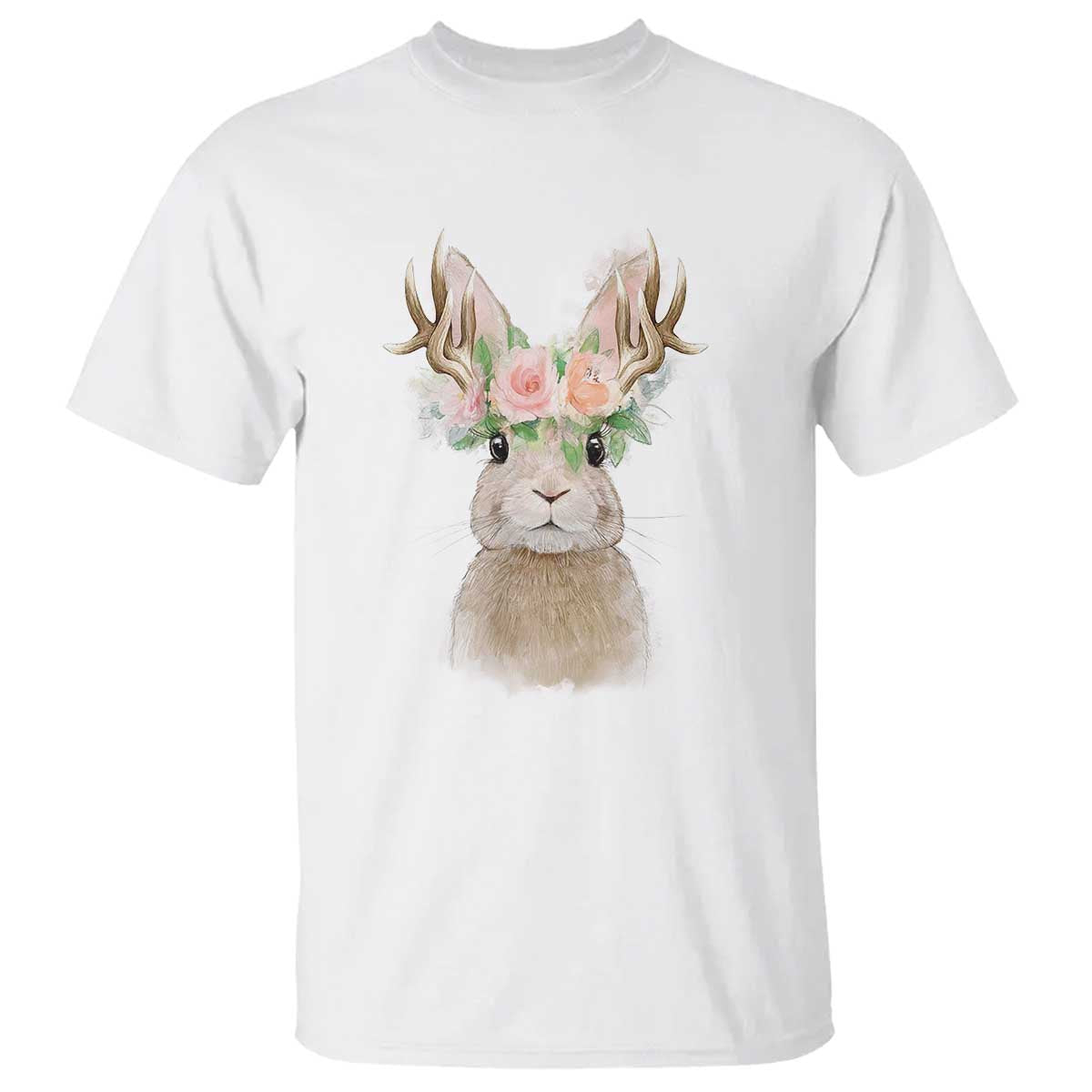 Ostara Pagan Eostre Easter Day T Shirt Rabbit Wolpertinger Spring Equinox Festival TS11 White Print Your Wear