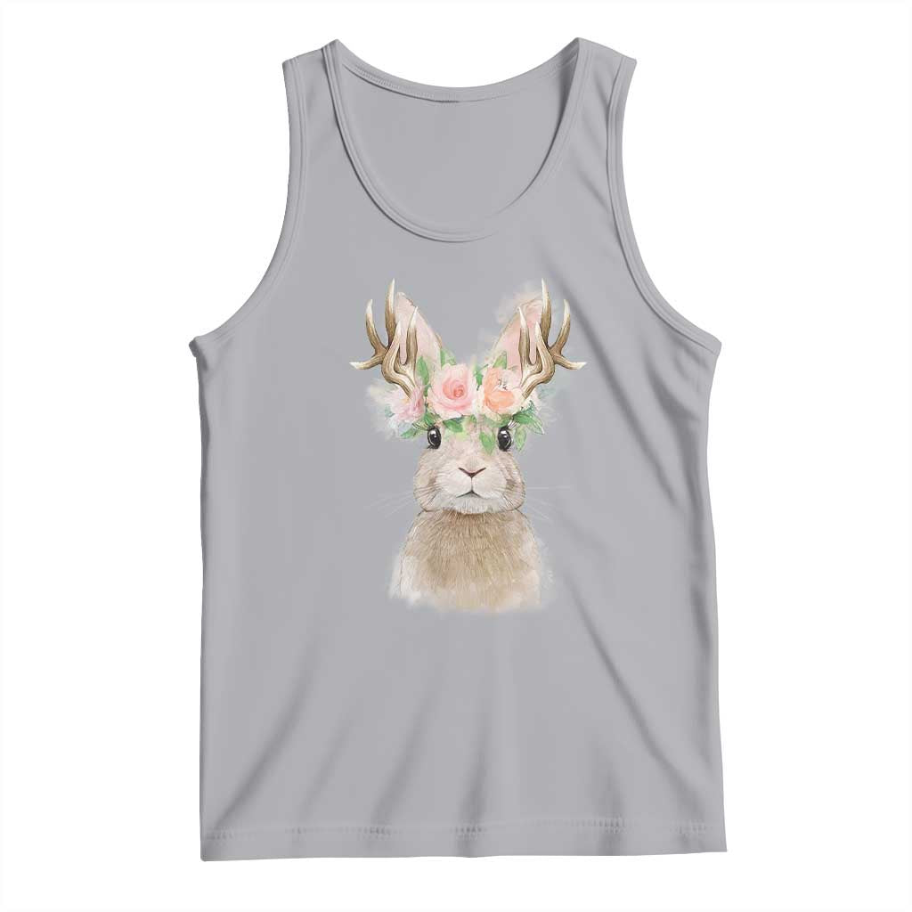 Ostara Pagan Eostre Easter Day Tank Top Rabbit Wolpertinger Spring Equinox Festival TS11 Athletic Heather Print Your Wear