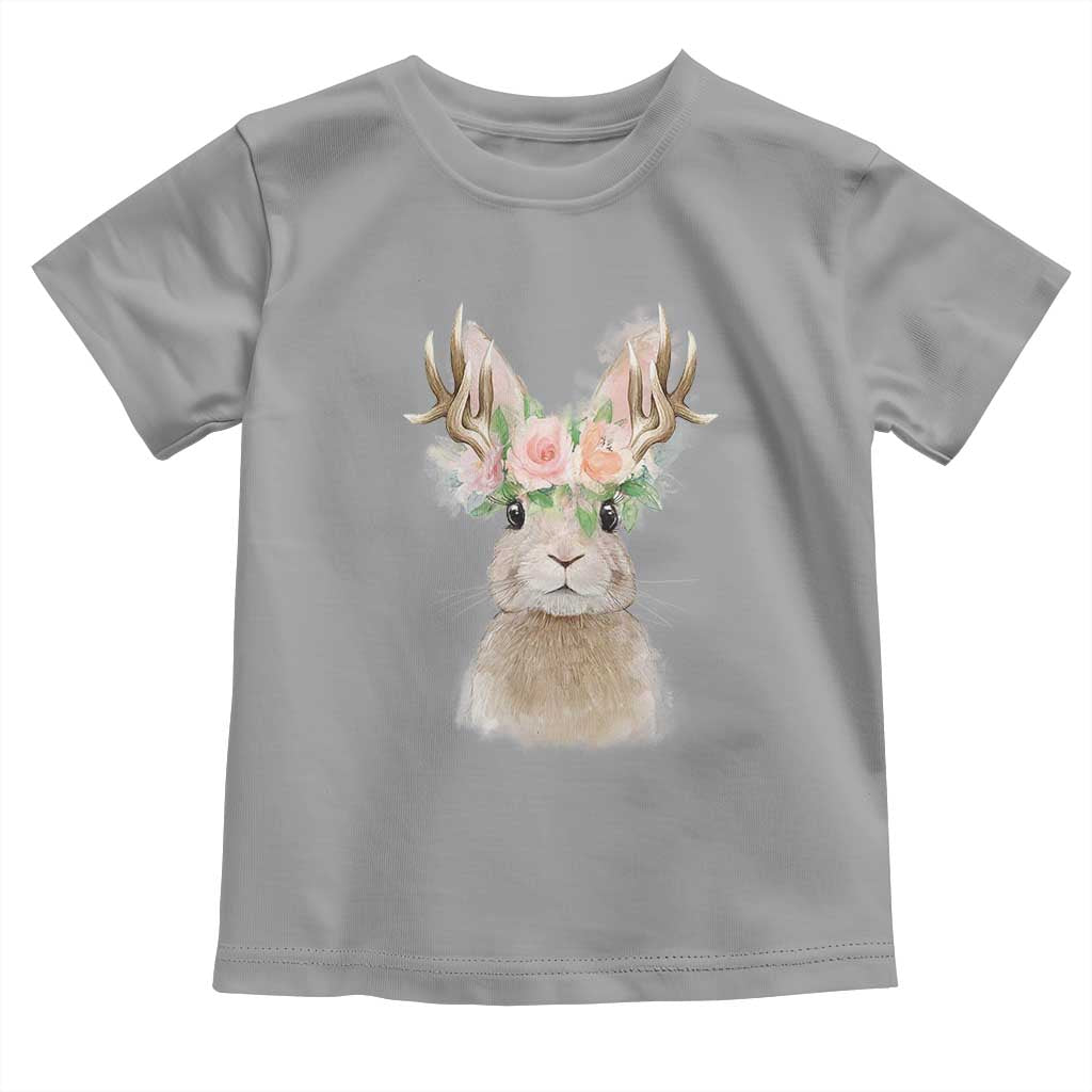 Ostara Pagan Eostre Easter Day Toddler T Shirt Rabbit Wolpertinger Spring Equinox Festival TS11 Sport Gray Print Your Wear