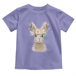 Ostara Pagan Eostre Easter Day Toddler T Shirt Rabbit Wolpertinger Spring Equinox Festival TS11 Violet Print Your Wear