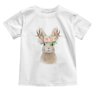 Ostara Pagan Eostre Easter Day Toddler T Shirt Rabbit Wolpertinger Spring Equinox Festival TS11 White Print Your Wear