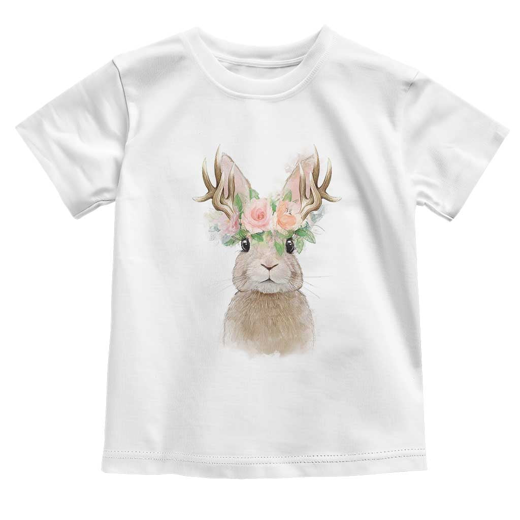 Ostara Pagan Eostre Easter Day Toddler T Shirt Rabbit Wolpertinger Spring Equinox Festival TS11 White Print Your Wear