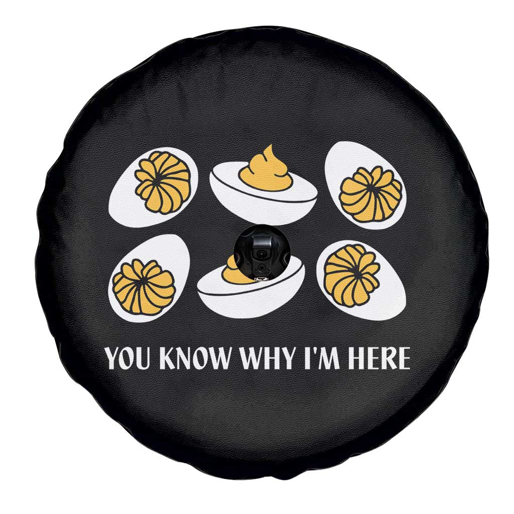 Funny Easter Day Thanksgiving Deviled Egg Spare Tire Cover You Know Why I'm Here TS11 Print Your Wear