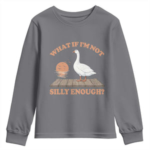 What If I'm Not Silly Enough Funny Silly Goose Youth Sweatshirt