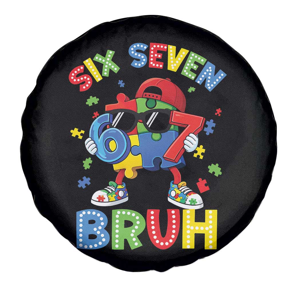 67 Autism Awareness Spare Tire Cover Funny Six Seven Bruh Autistic Puzzle Kids Boys TS11 Print Your Wear