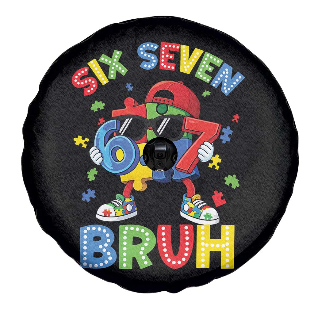 67 Autism Awareness Spare Tire Cover Funny Six Seven Bruh Autistic Puzzle Kids Boys TS11 Print Your Wear