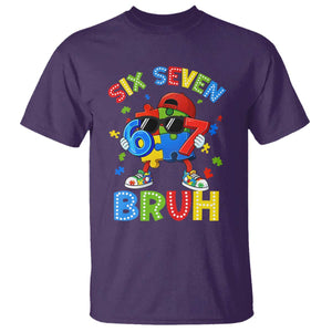 67 Autism Awareness T Shirt Funny Six Seven Bruh Autistic Puzzle Kids Boys TS11 Purple Print Your Wear