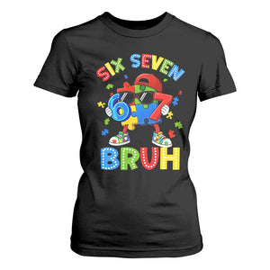 67 Autism Awareness T Shirt For Women Funny Six Seven Bruh Autistic Puzzle Kids Boys TS11 Black Print Your Wear
