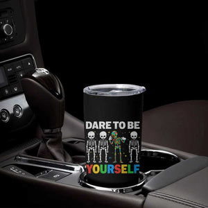 Autism Awareness 67 Tumbler Cup Dare To Be Yourself Six Seven Autism Skeleton TS11 Print Your Wear