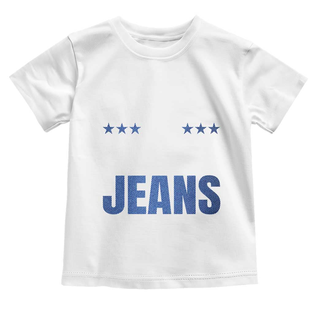 Denim Day Awareness Toddler T Shirt Asking Me Why I Am Wearing Jeans TS11 White Print Your Wear