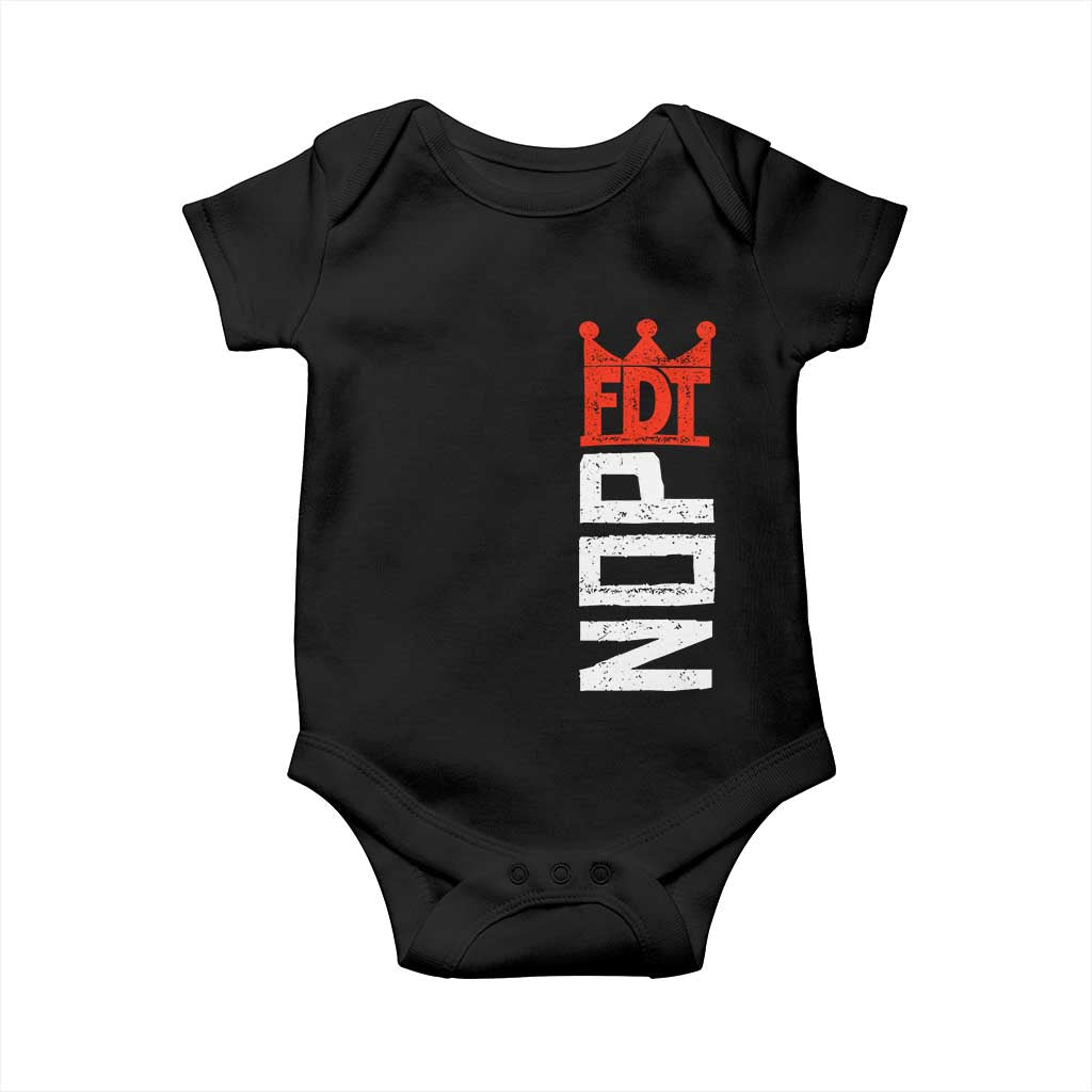 No Kings Protest Nope Funny Political Satire Baby Onesie TS11 Black Print Your Wear