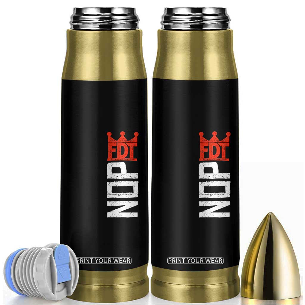 No Kings Protest Nope Funny Political Satire Bullet Tumbler TS11 Black Print Your Wear