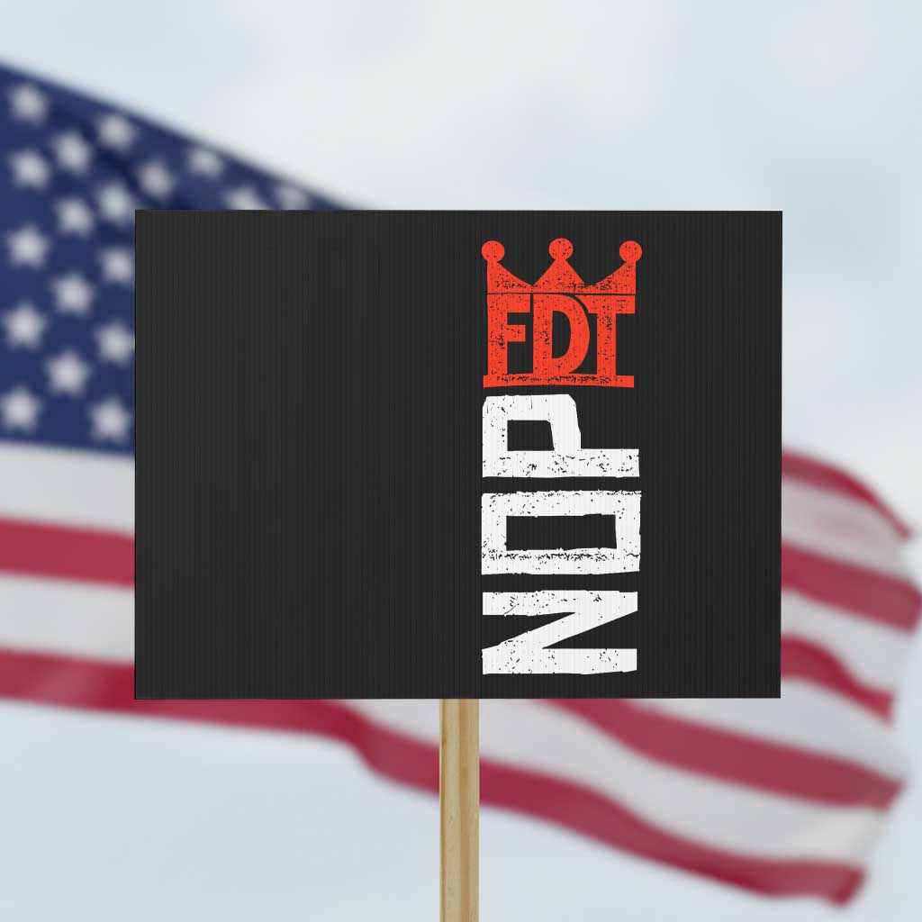 No Kings Protest Nope Funny Political Satire Protest Sign TS11 Horizontal 18