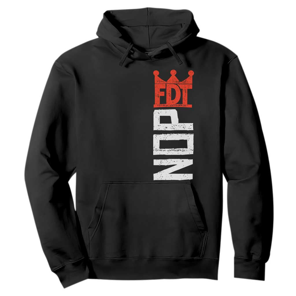 No Kings Protest Nope Funny Political Satire Hoodie TS11 Black Print Your Wear