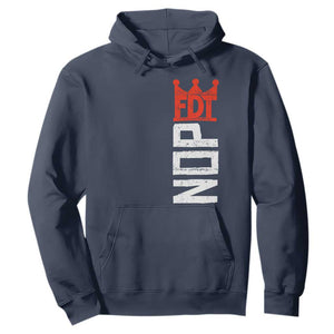 No Kings Protest Nope Funny Political Satire Hoodie TS11 Navy Print Your Wear