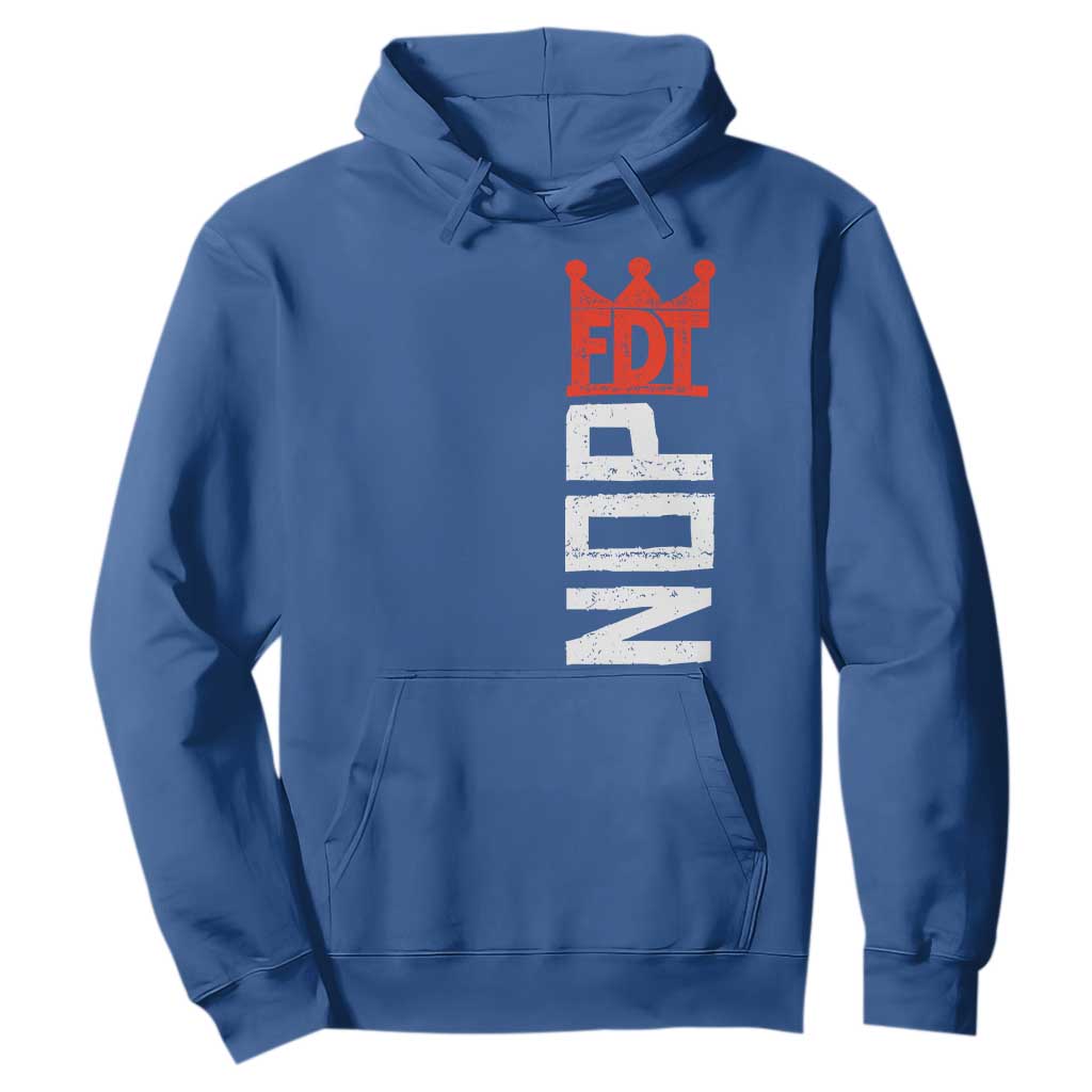 No Kings Protest Nope Funny Political Satire Hoodie TS11 Royal Blue Print Your Wear