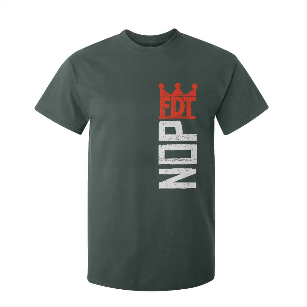 No Kings Protest Nope Funny Political Satire T Shirt For Kid TS11 Dark Forest Green Print Your Wear