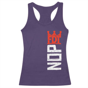 No Kings Protest Nope Funny Political Satire Racerback Tank Top TS11 Purple Print Your Wear