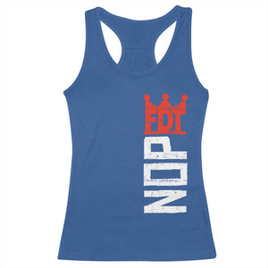 No Kings Protest Nope Funny Political Satire Racerback Tank Top TS11 Royal Blue Print Your Wear