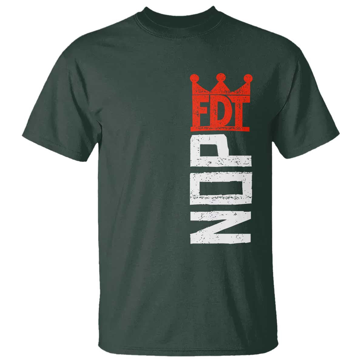 No Kings Protest Nope Funny Political Satire T Shirt TS11 Dark Forest Green Print Your Wear