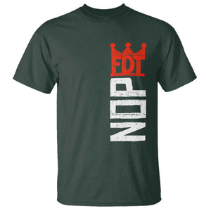 No Kings Protest Nope Funny Political Satire T Shirt TS11 Dark Forest Green Print Your Wear