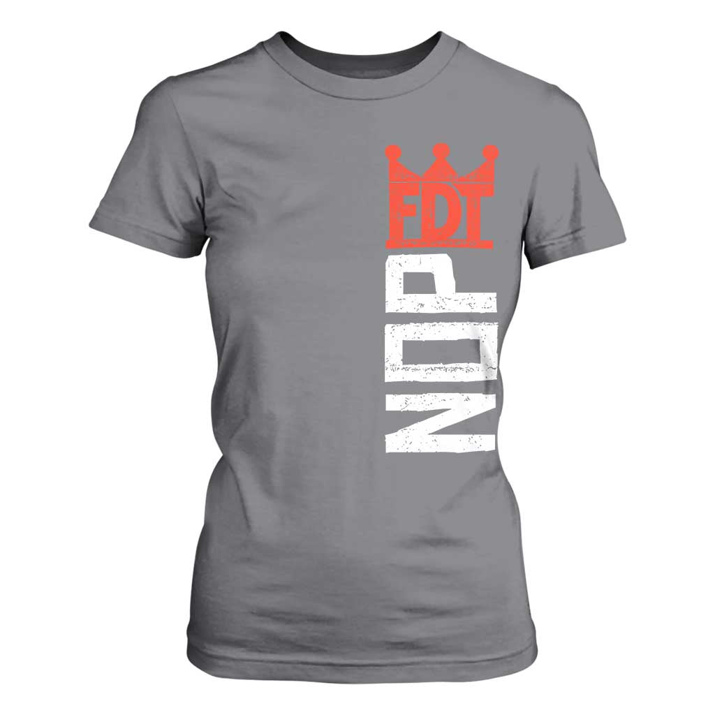 No Kings Protest Nope Funny Political Satire T Shirt For Women TS11 Charcoal Print Your Wear