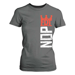 No Kings Protest Nope Funny Political Satire T Shirt For Women TS11 Dark Heather Print Your Wear