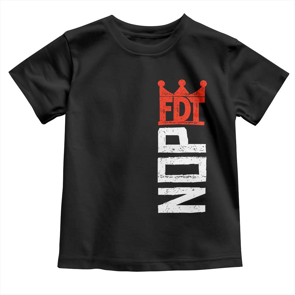 No Kings Protest Nope Funny Political Satire Toddler T Shirt TS11 Black Print Your Wear