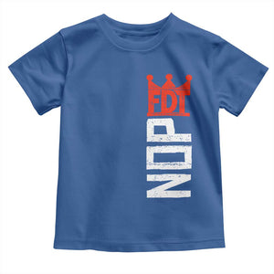 No Kings Protest Nope Funny Political Satire Toddler T Shirt TS11 Royal Blue Print Your Wear