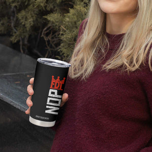 No Kings Protest Nope Funny Political Satire Tumbler Cup TS11 Print Your Wear