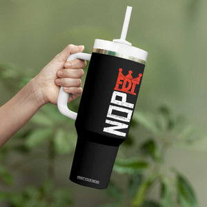 No Kings Protest Nope Funny Political Satire Tumbler With Handle TS11 Print Your Wear