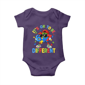 Six Seven Autism Awareness Baby Onesie It Is Ok To Be Different 67 Meme Puzzle TS11 Purple Print Your Wear