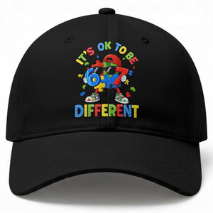 Six Seven Autism Awareness Baseball Cap It Is Ok To Be Different 67 Meme Puzzle TS11 Print Your Wear