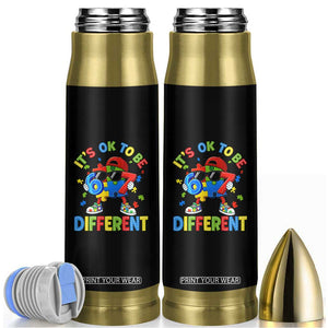 Six Seven Autism Awareness Bullet Tumbler It Is Ok To Be Different 67 Meme Puzzle TS11 Black Print Your Wear