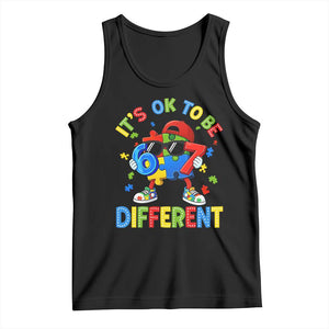 Six Seven Autism Awareness Tank Top It Is Ok To Be Different 67 Meme Puzzle TS11 Black Print Your Wear