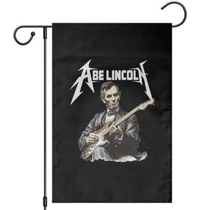 Abe Lincoln Playing Electric Guitar Rocker Garden Flag TS11 Black Print Your Wear
