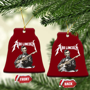 Abe Lincoln Playing Electric Guitar Rocker Ceramic Ornament TS11 Print Your Wear