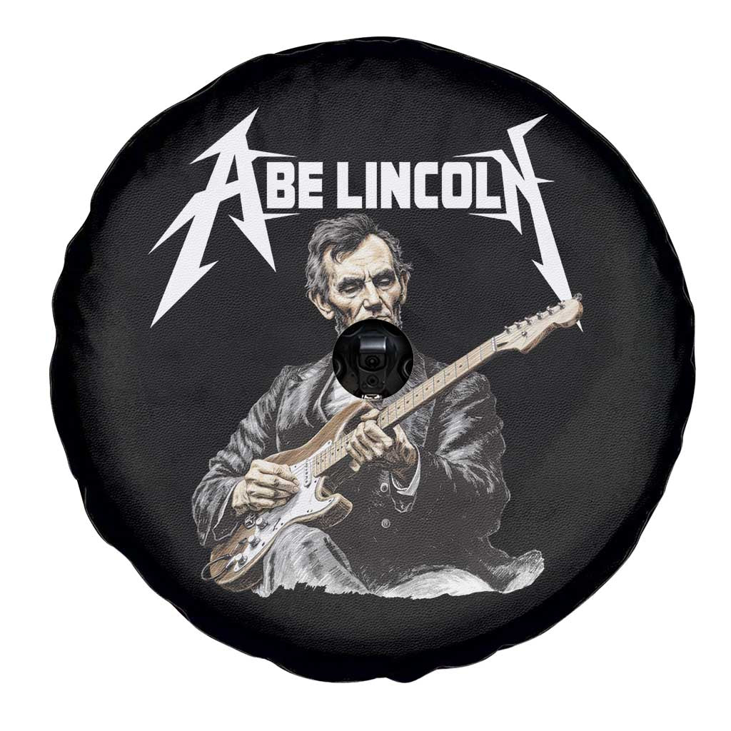 Abe Lincoln Playing Electric Guitar Rocker Spare Tire Cover TS11 Print Your Wear