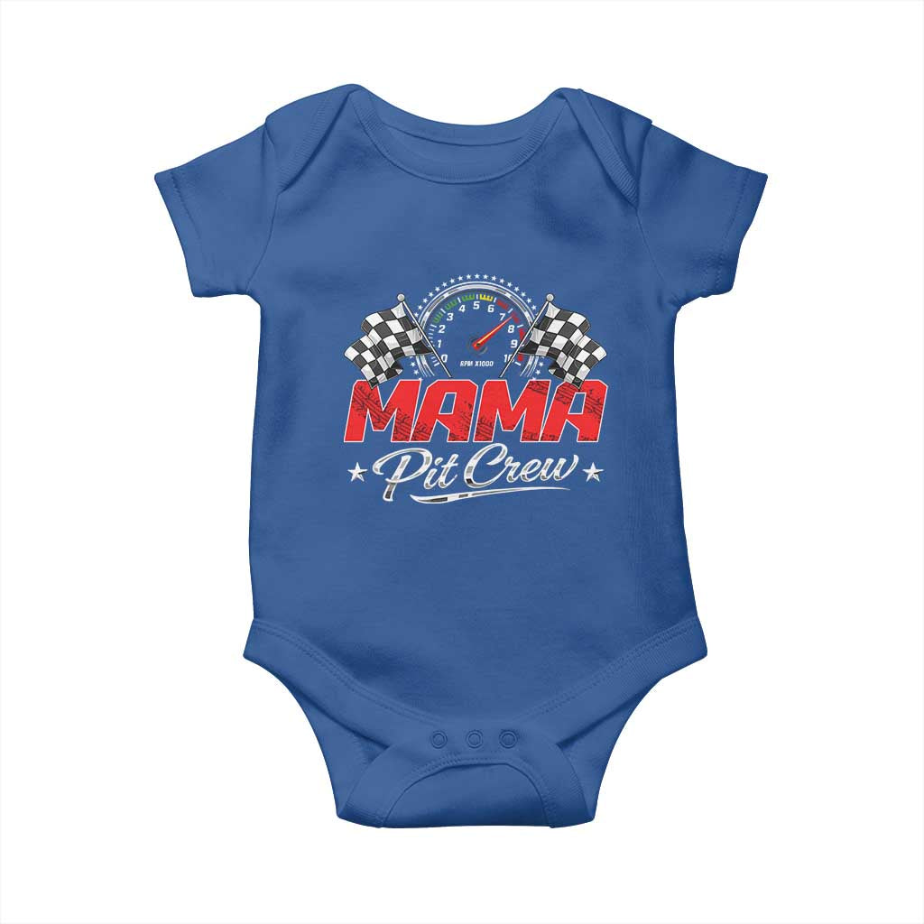 Mama Pit Crew Baby Onesie Racing Family Matching Mothers Day TS11 Royal Blue Print Your Wear