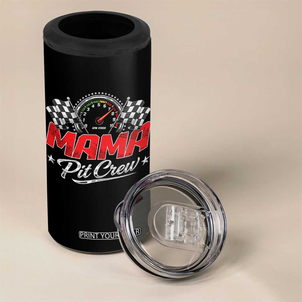 Mama Pit Crew 4 in 1 Can Cooler Tumbler Racing Family Matching Mothers Day TS11 Print Your Wear