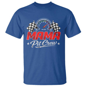 Mama Pit Crew T Shirt Racing Family Matching Mothers Day TS11 Royal Blue Print Your Wear